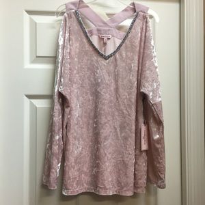 Juicy Couture pink velvet top